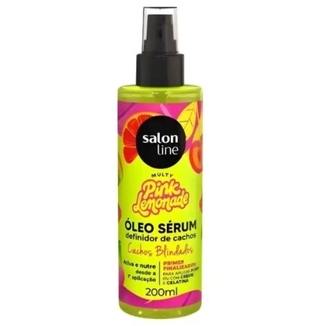 SL33322 - CACHOS DOS SONHOS OLEO SERUM CONDICIONADOR MULTY PINK LEMONADE 200ML