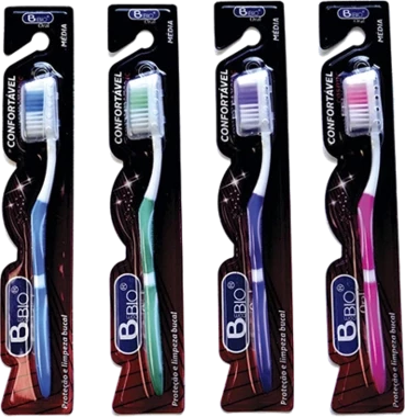BIO120 - ESCOVA DENTAL ADULTO MEDIA REF. BIO-120