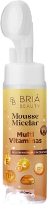 BR0014 - MOUSSE DE LIMPEZA FACIAL MULTIVITAMINAS BRIA BEAUTY 150ML