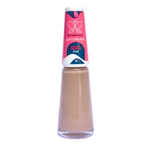 ESMALTE EUROBEAUTY CREMOSO CAFE COM LEITE COR 12
