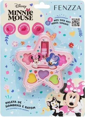 DIS001 -  PALETA DE SOMBRAS E BATOM MINNIE TEEN FENZZA