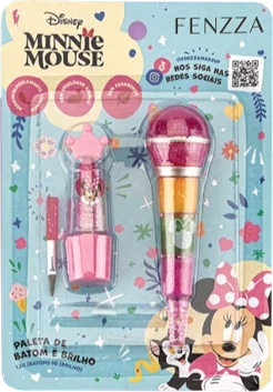 DIS008 -  PALETA DE GLOSS E BATOM MINNI DISNEY FENZZA