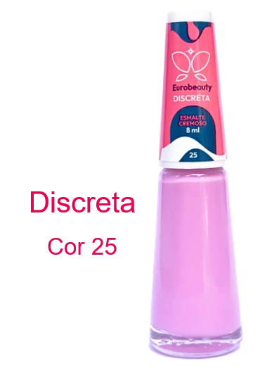 ESMALTE EUROBEAUTY CREMOSO DISCRETA COR 25