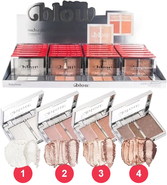 HBM705 - Iluminador Duo Such a Glimmer Ruby Rose - 24 unidades