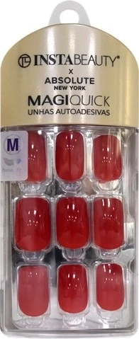 IBNM008M - ABNY X IB UNHAS AUTO-ADESIVAS CANDY RED M