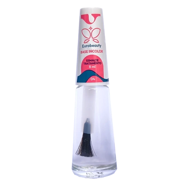 ESMALTE EUROBEAUTY TRATAMENTO BASE INCOLOR COR 04