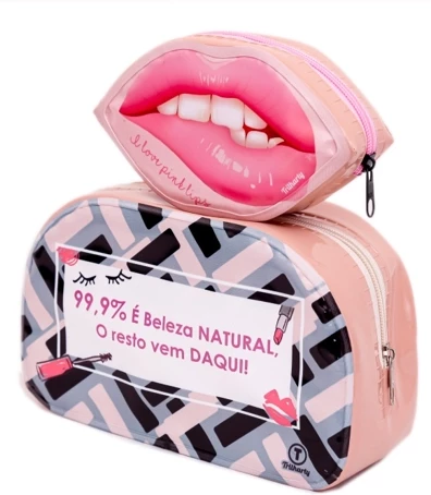 KIT025 - KIT NECESSAIRE C/02 UNDS FEMININA EUROBEAUTY
