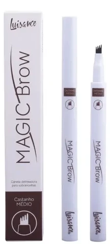 L17009-M - MAGIC BROW CANETA DELINEADORA PARA SOBRANCELHAS B - CASTANHO MEDIO