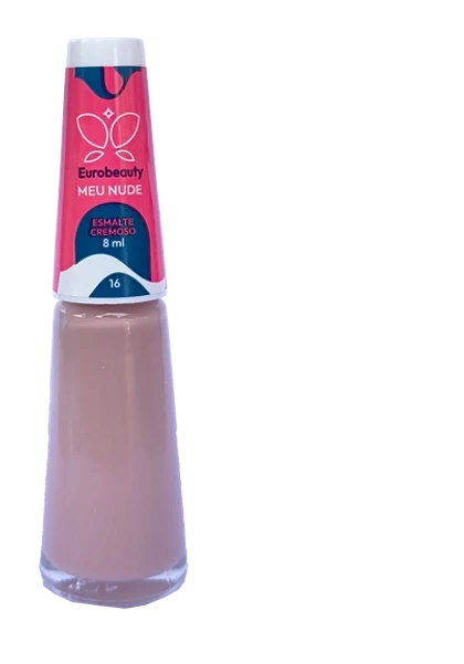 ESMALTE EUROBEAUTY CREMOSO MEU NUDE COR 16