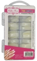OY001-2 UNHAS POSTICAS TIPS QUADRADA OVAL C/ 100PCS