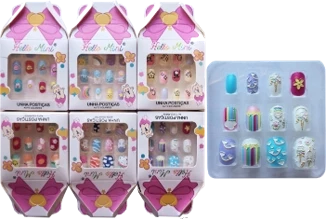 OY1050 -  UNHA POSTICAS 3D AUTOCOLANTE KIDS HELLO MINI
