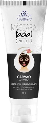 PH51 MASCARA FACIAL BLACK  CARV&Atilde;O ATIVADO PHALLE BEAUTY