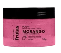 PR240 - ESFOLIANTE MORANGO CORPO E ROSTO 240G PORAN