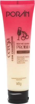 PR270 - HIDRATANTE CEREJA COM CHAMPANHE 145G PORAN