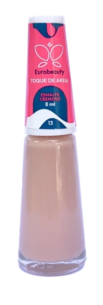 ESMALTE EUROBEAUTY CREMOSO TOQUE DE AREIA COR 13