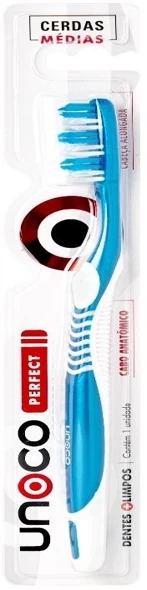 U1001 - ESCOVA DENTAL MANUAL CERDAS MEDIAS- PERFECT