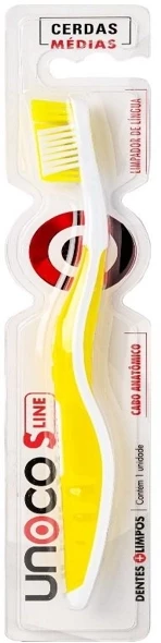 U1005 - ESCOVA DENTAL MANUAL CERDAS MEDIAS - SLINE