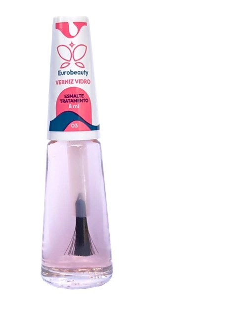 ESMALTE EUROBEAUTY TRATAMENTO  BASE VERNIZ VIDRO COR 03